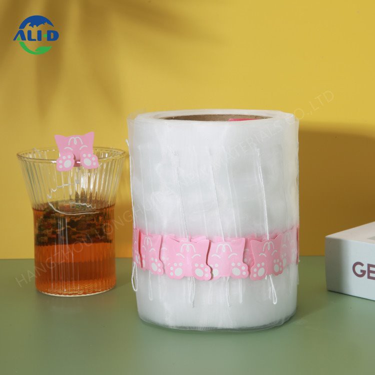 Rolos pré-etiquetados de nylon de qualidade alimentar para saquinho de chá